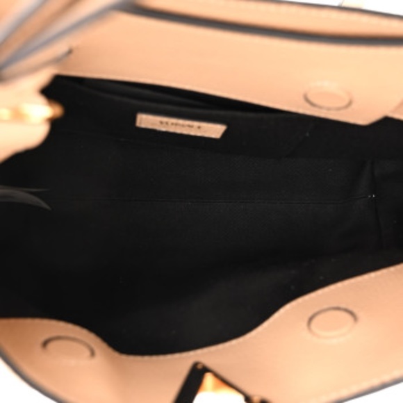 Versace Nude Calf Leather Small Hobo Shoulder Bag - Picture 5 of 9